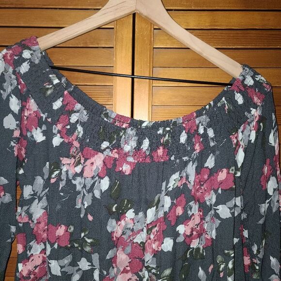 Cape Juby Floral Off The Shoulder Shirt Size M - Picture 5 of 7